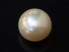 Cultured Pearl Moti 4.80 carat top view creamish white round shape