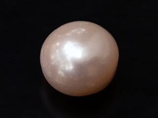 Cultured Pearl Moti 5.03 carat top view creamish white round shape
