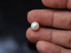 Cultured Pearl Moti 5.24 carat in hand actual size