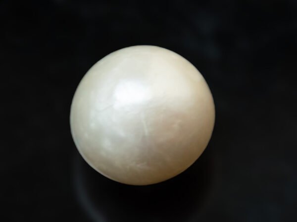 Cultured Pearl Moti 5.75 carat back view rounded shape