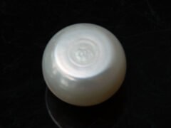 Cultured Pearl Moti 5.86 carat back view rounded shape