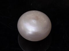 Cultured Pearl Moti 8.42 carat back view rounded surface SKU RG-PEARL-B1-8.42-11.6x8.9