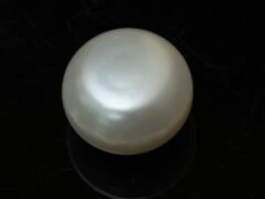 Cultured Pearl Moti 8.50 carat back view rounded surface