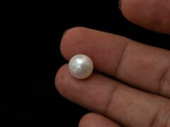 Cultured Pearl Moti 8.50 carat in-hand actual size