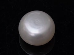 Cultured Pearl Moti 8.56 carat back view rounded surface SKU RG-PEARL-B1-8.56-12x8-2