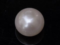 Cultured Pearl Moti 8.63 carat top view creamish white round shape SKU RG-PEARL-B1-8.63-12x9