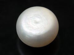 Cultured Pearl Moti 8.72 carat back view rounded shape