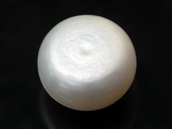 Cultured Pearl Moti 8.72 carat back view rounded shape