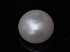 Cultured Pearl Moti 8.87 carat top view creamish white round shape SKU RG-PEARL-B1-8.87-12x8