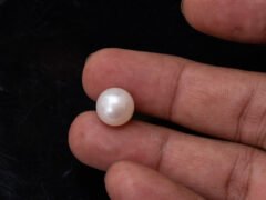 Cultured Pearl Moti 8.90 carat in-hand actual size SKU RG-PEARL-B1-8.90-11.4x8.4