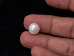 Cultured Pearl Moti 8.96 carat in-hand actual size SKU RG-PEARL-B1-8.96-11.5x8.9