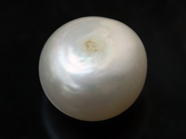 Cultured Pearl Moti 8.97 carat back view rounded shape