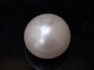 Cultured Pearl Moti 9.24 carat top view creamish white round shape SKU RG-PEARL-B1-9.24-11.7x8.9