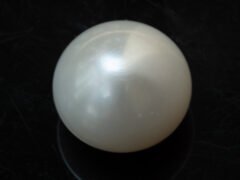 Cultured Pearl Moti 9.62 carat back view rounded shape