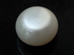 Cultured Pearl Moti 9.72 carat back view rounded shape