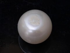 Cultured Pearl Moti 9.80 carat back view rounded surface SKU RG-PEARL-B1-9.80-11.7x9.2