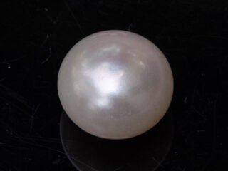 Cultured Pearl Moti 9.97 carat top view creamish white round shape SKU RG-PEARL-B1-9.97-12x10