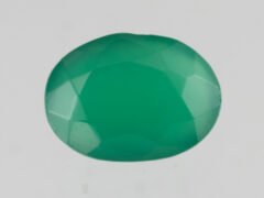 Green Onyx Stone Onex 4.5 carat actual size oval cut