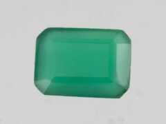 Green Onyx Stone Onex 4.53 carat actual size octagon cut