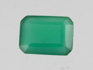 Green Onyx Stone Onex 4.53 carat actual size octagon cut