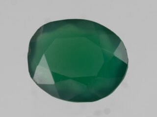 Green Onyx Stone Onex 4.8 carat actual size oval cut