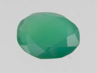 Green Onyx Stone Onex 5.01 carat actual size oval cut