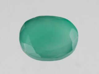 Green Onyx Stone Onex 5.43 carat actual size oval cut