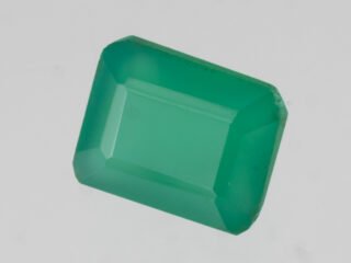 Green Onyx Stone Onex 5.52 carat actual size octagon cut