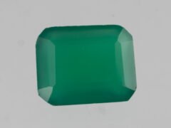 Green Onyx Stone Onex 5.62 carat actual size octagon cut