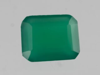 Green Onyx Stone Onex 5.62 carat actual size octagon cut