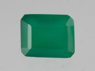 Green Onyx Stone Onex 5.89 carat actual size octagon cut