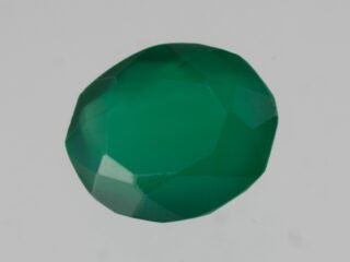 Green Onyx Stone Onex 6.01 carat actual size oval cut