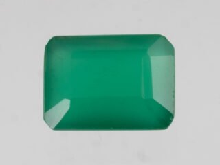 Green Onyx Stone Onex 6.38 carat actual size octagon cut