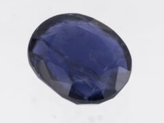 Iolite Stone Kaka Neeli 10.13 carat side view oval mix cut