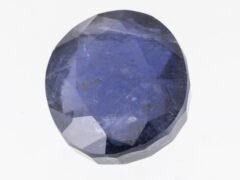Natural Iolite Stone Kaka Neeli 10.16 carat top view blue oval mix cut