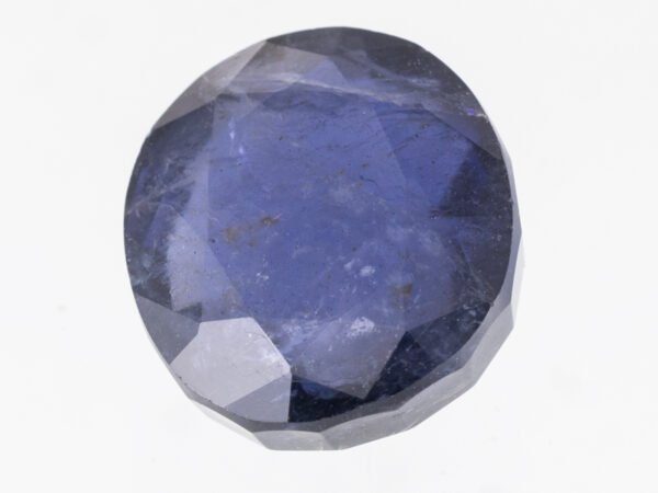 Natural Iolite Stone Kaka Neeli 10.16 carat top view blue oval mix cut