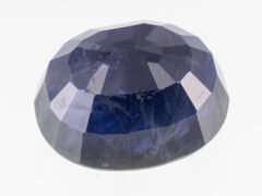 Iolite Stone Neeli 10.91 carat back view oval mixed cut