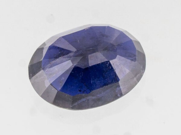 Iolite Stone Neeli 4.29 carat back view oval mixed cut