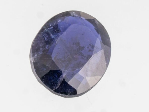 Iolite Stone Kaka Neeli 4.29 carat side view oval mix cut