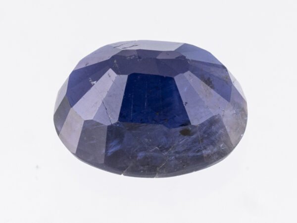 Iolite Stone Neeli 4.36 carat back view oval mixed cut