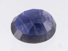 Iolite Stone Neeli 4.41 carat back view oval mixed cut