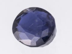 Iolite Stone Kaka Neeli 4.41 carat side view oval mix cut