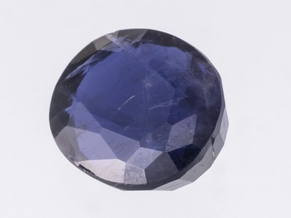 Iolite Stone Kaka Neeli 4.41 carat side view oval mix cut