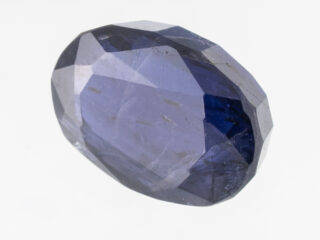 Natural Iolite Stone Kaka Neeli 4.46 carat top view blue oval mix cut