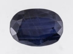 Natural Iolite Stone Kaka Neeli 4.94 carat top view blue oval mix cut