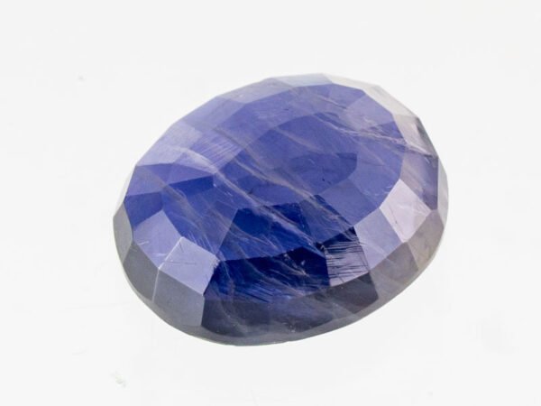 Iolite Stone Neeli 5.00 carat back view oval mixed cut