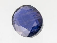 Iolite Stone Kaka Neeli 5.00 carat side view oval mix cut