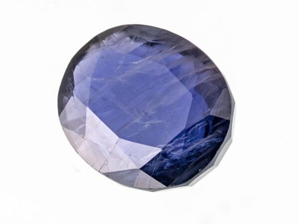 Natural Iolite Stone Kaka Neeli 5.00 carat top view blue oval mix cut