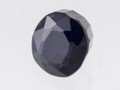 Iolite Stone Kaka Neeli 5.17 carat side view oval mix cut