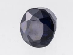 Natural Iolite Stone Kaka Neeli 5.17 carat top view blue oval mix cut